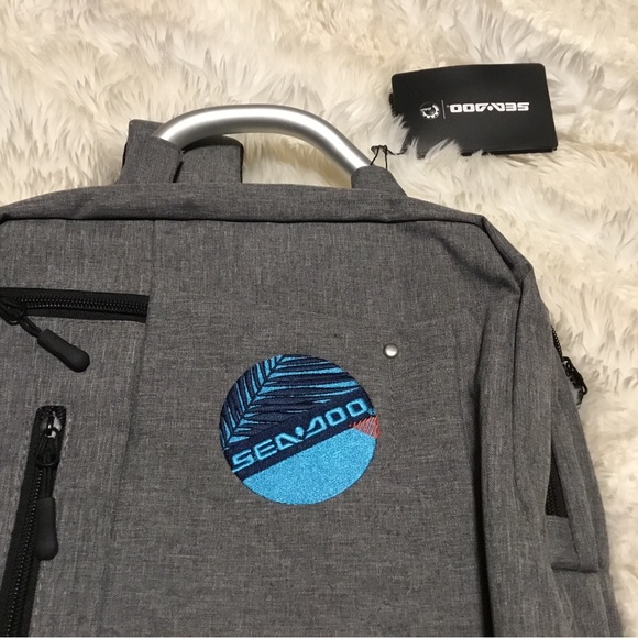 NEW Seadoo Modern Day Backpack Laptop Gray - Picture 5 of 10